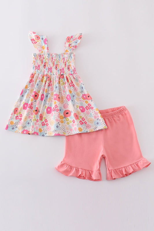 Blossom Breeze Ruffle Outfit β Girls' 2 - Piece Set πΈβ¨ - Blue Marc