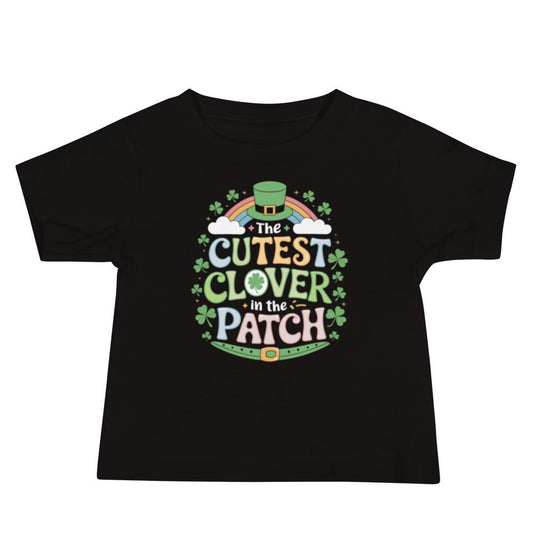 βοΈπ Cutest Clover in the Bunch Baby T-Shirt β Adorable St. Patrickβs Day Tee for Boys & Girls - Blue Marc