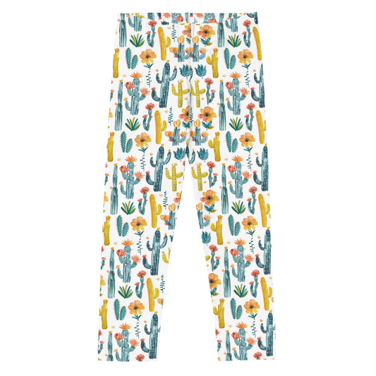 Desert Cactus Leggings - Blue Marc