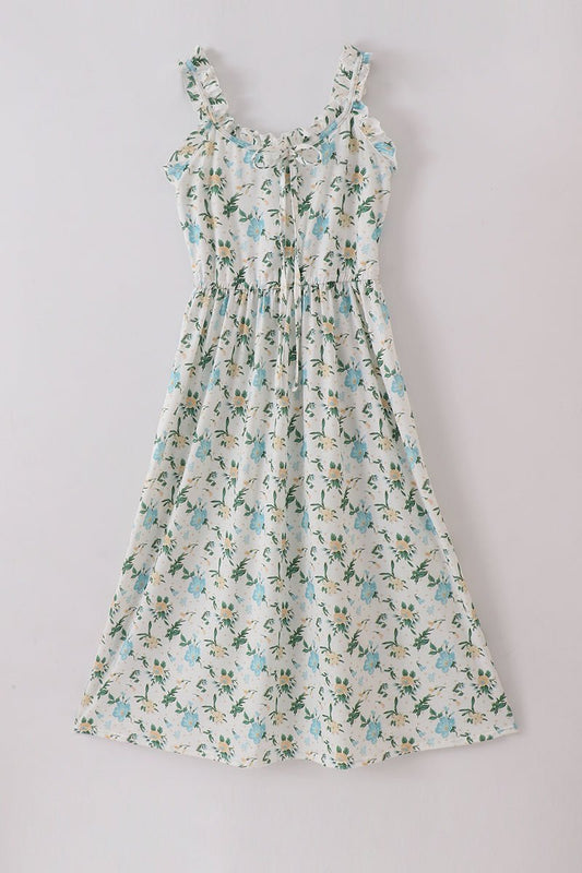 Garden Serenity Maxi Dress – Effortless Elegance in Bloom 🌿💙 - Blue Marc