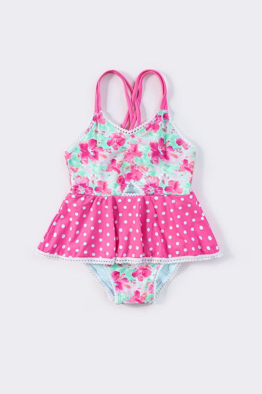 Polka Dot Paradise Swimsuit β Splash in Style! πππ - Blue Marc