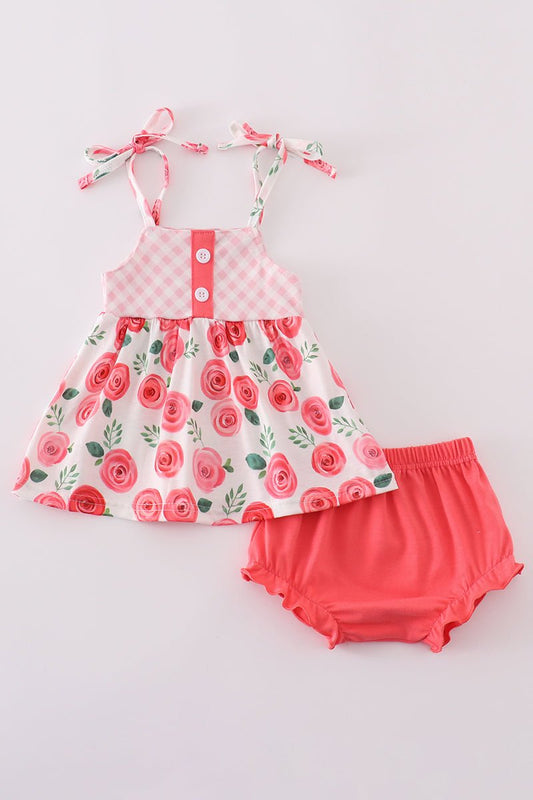 Rosy Delight Baby Girl Bloomer Set β Sweet & Stylish πΉπ - Blue Marc
