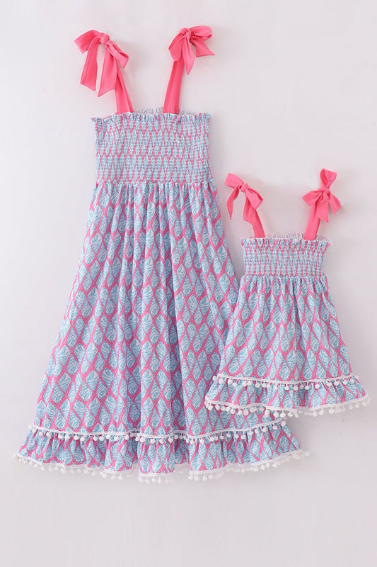 Twinning in Style: Boho Chic Mommy & Me Matching Dresses ✨ - Blue Marc