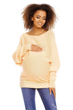 Cozy Chic: Oversize Kimono-Cut Maternity Sweater