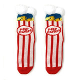 Popcorn Cozy Sherpa Slipper Socks