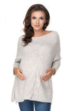 Side-Slit Cozy Comfort Pregnancy Sweater