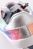 Silver Rainbow Sneaker - Blue Marc