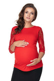 Versatile Lace Long Sleeve Pregnancy Blouse