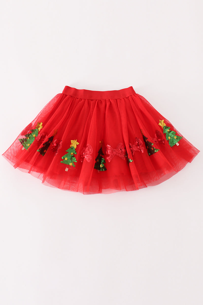 “Sparkle & Twirl” Christmas Tutu Skirt