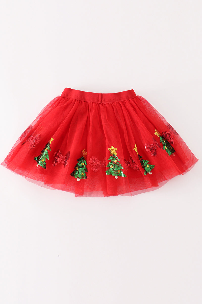 “Sparkle & Twirl” Christmas Tutu Skirt