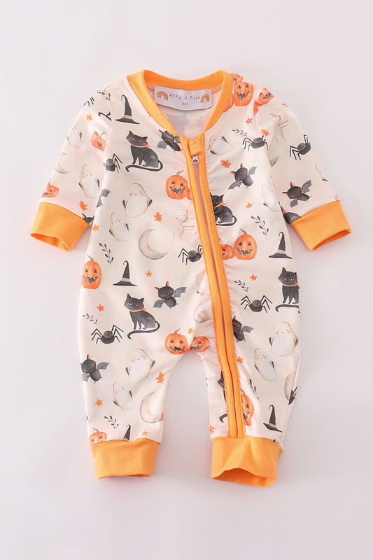 “Spooky Snuggles” Halloween Zipper Sleeper for Baby Boys