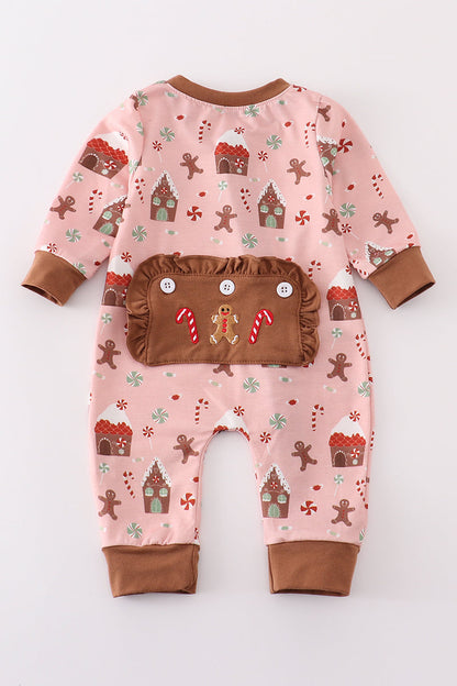 Gingerbread Dreams Baby Girl Sleeper Pajama