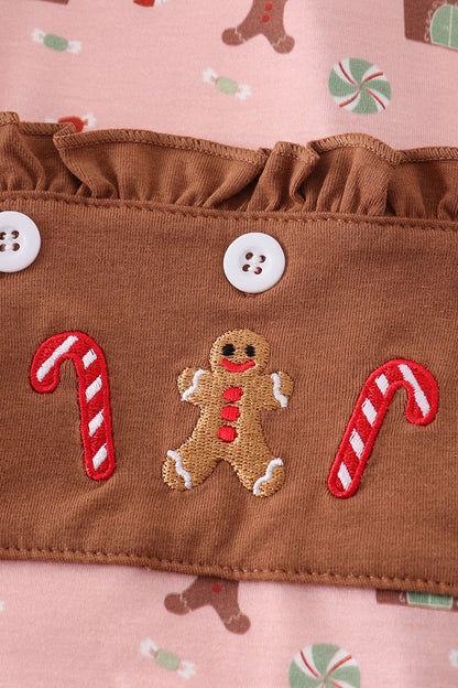 Gingerbread Dreams Baby Girl Sleeper Pajama