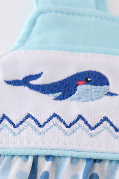 Baby Girl & Boy Whale Romper with Nautical Stripes – Perfect Summer Outfit