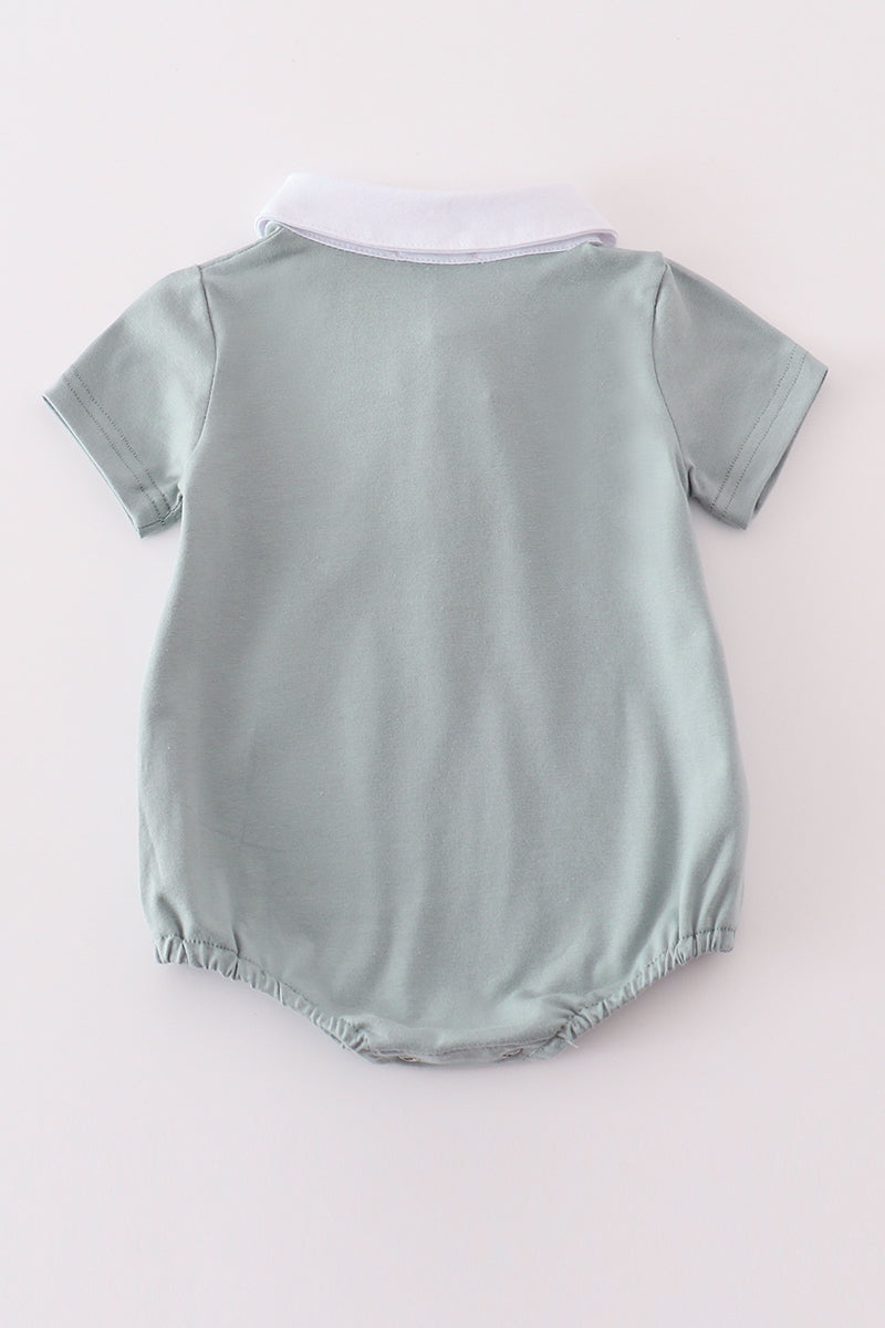 Sea Crab Polo Romper for Baby Boy