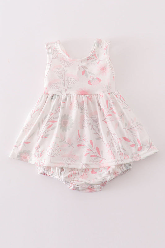 Blush Petals Baby Girl Dress & Bloomer Set