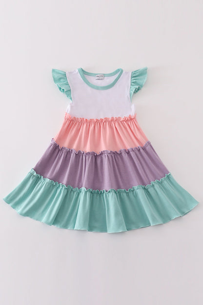 Adorable Rainbow Ruffle Girls' Dress - Perfect for Every Occasion