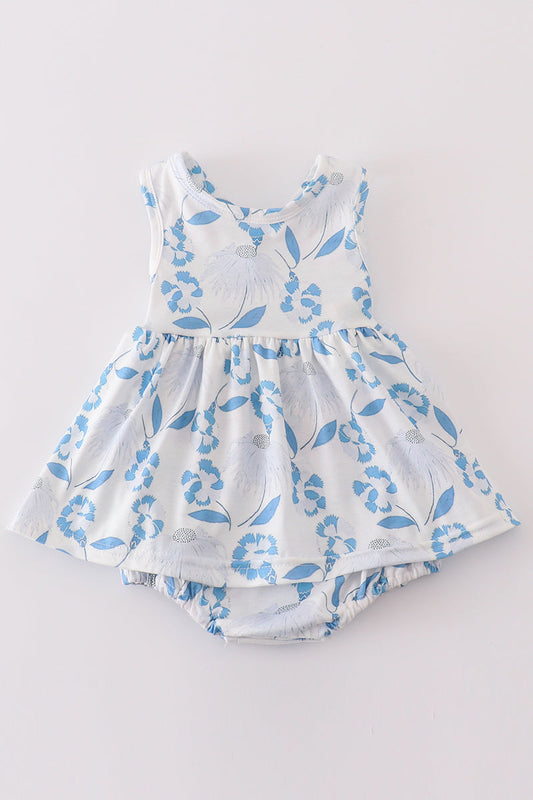 Azure Bloom Baby Girl Dress Set