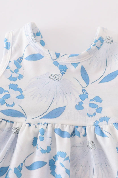 Azure Bloom Baby Girl Dress Set