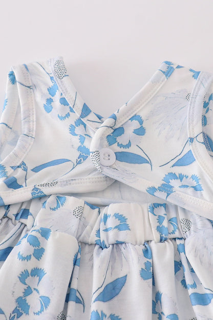 Azure Bloom Baby Girl Dress Set