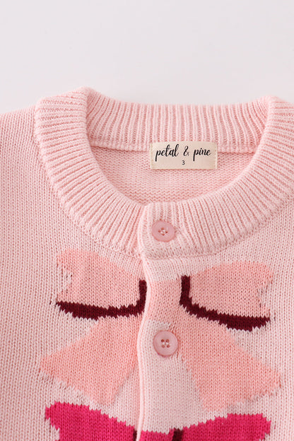 Pretty in Bows Pink Cardigan for Girls'