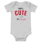 99% Cute, 1% Trouble - Gender Neutral Baby Bodysuit - Blue Marc