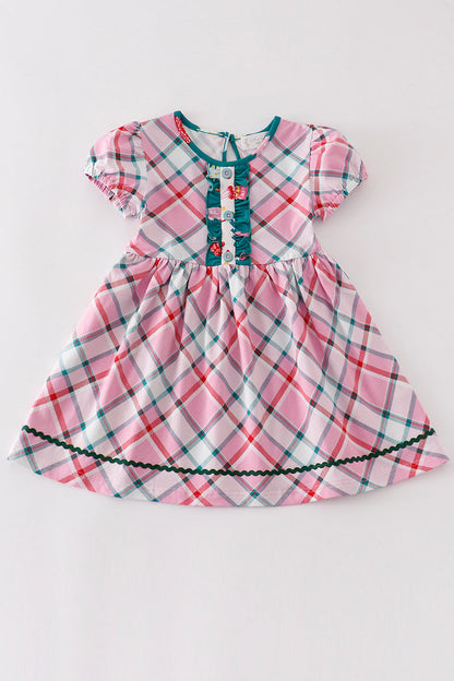 “Pretty in Plaid” Pink Dress for Girls