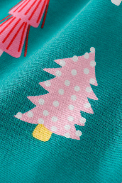 “Twinkling Treetops” Christmas Tree Dress for Girls