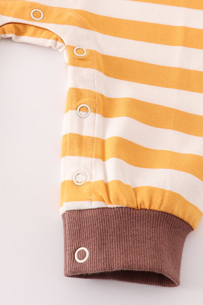 Cocoa Stripe Sleeper for Baby Boy