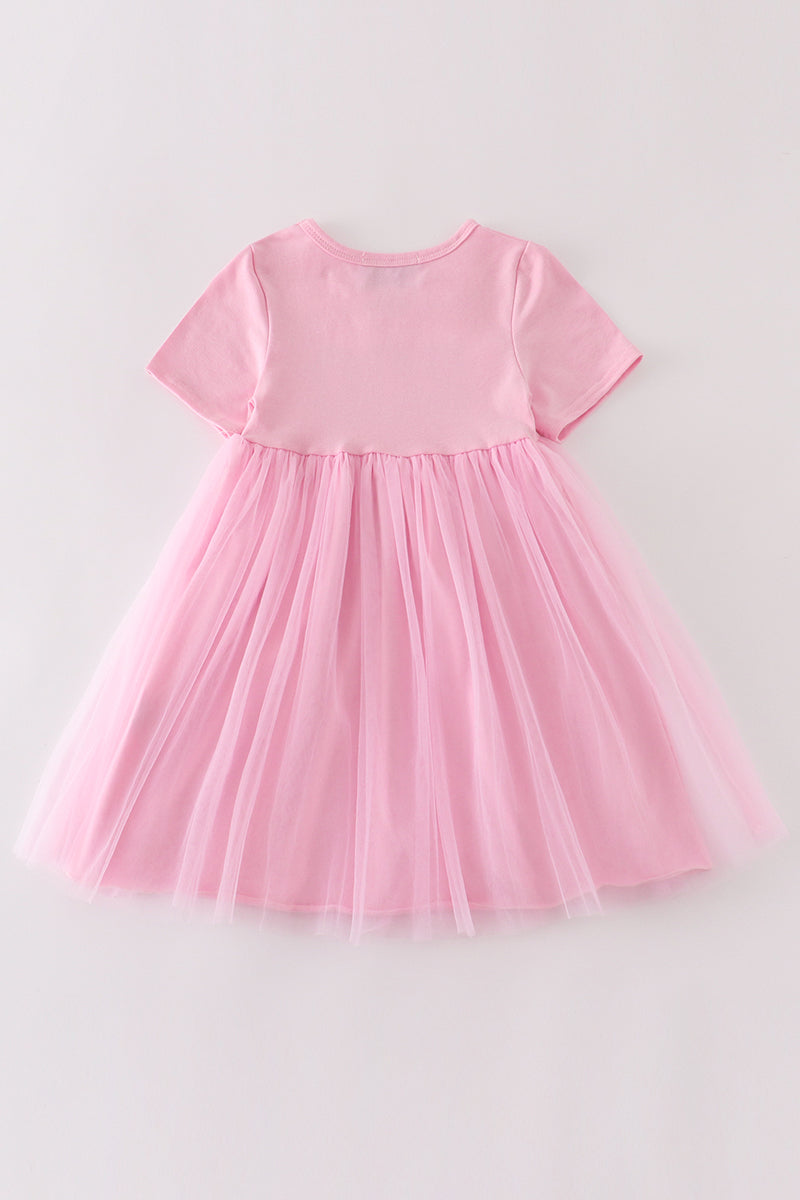 “Sparkly Boo” Pink Dress for Girls