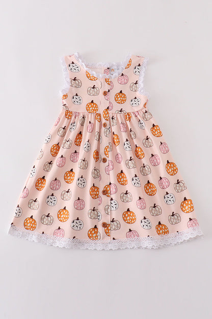 “Pumpkin Patch Parade” Dress for Little Girls