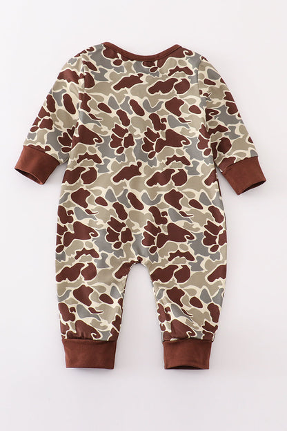 “Camo Cutie” Baby Girls' Camouflage Zip Sleep & Play