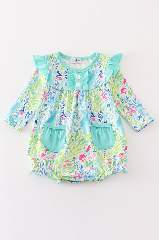 Flutter & Bloom Bubble Romper for Baby Girl