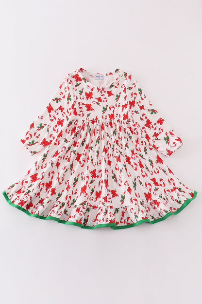 Candy Cane Christmas Dress for Girls