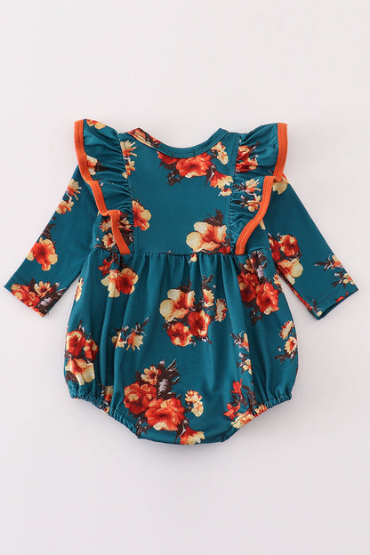 Bloom & Bounce Floral Bubble Romper for Baby Girls