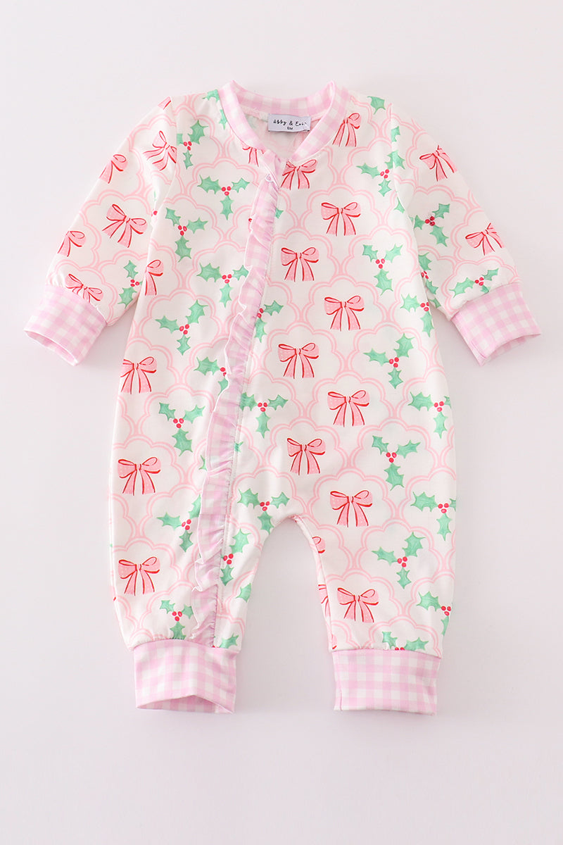 Holly Jolly Christmas Jumpsuit for Baby Girls