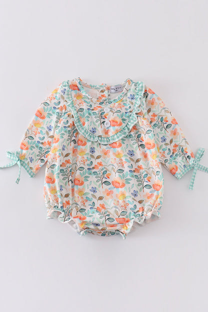 Spring Meadow Bubble Romper for Baby Girl