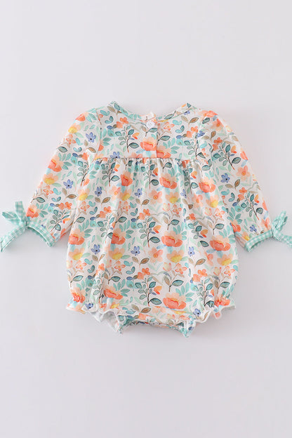 Spring Meadow Bubble Romper for Baby Girl