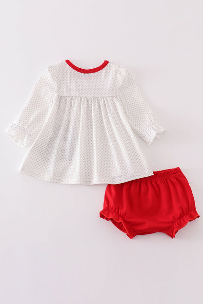 “Mouse Love” Baby Girl Top & Bloomer Set