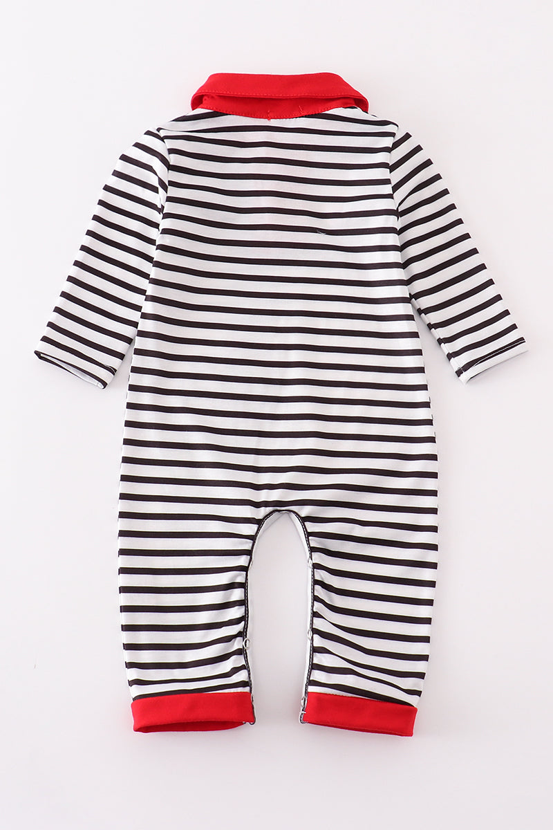 “Cruise in Stripes” Baby Boy Romper