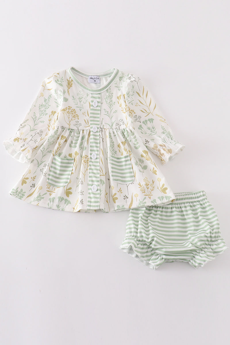 Baby Girls' Botanical Top & Bloomer Short Set