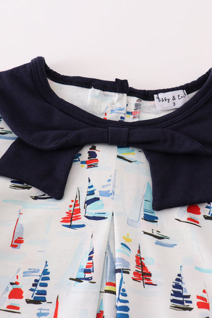 Sailing Days Nautical Dress for Girls