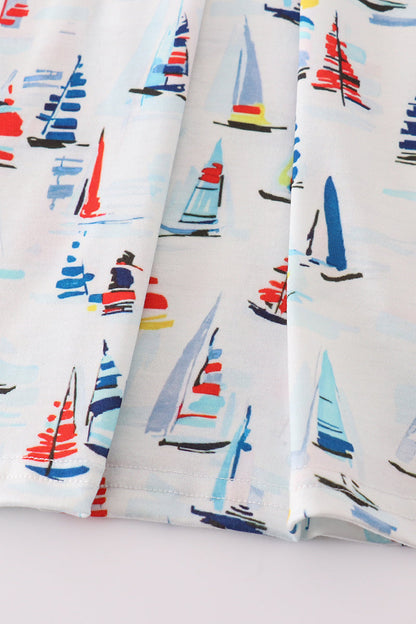 Sailing Days Nautical Dress for Girls