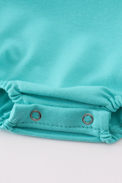 Coastal Blue Pocket Romper for Baby Boy