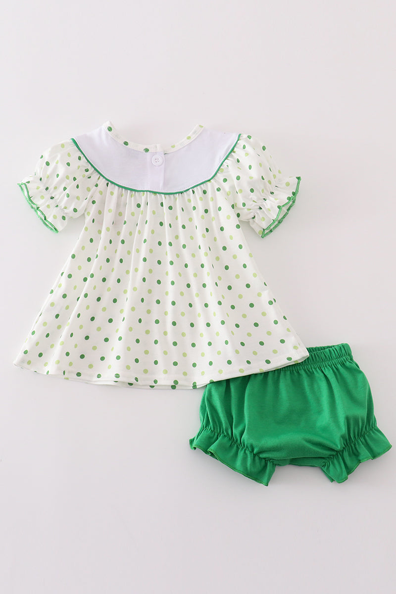 Lucky Charm Baby Girls' St. Patrick’s Day Bloomer Set