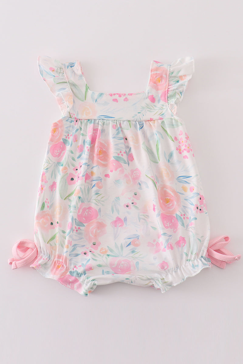 Spring Ripple Baby Girl Romper