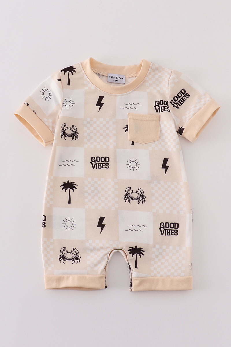 Beach Vibes - Baby Boys' Summer Romper