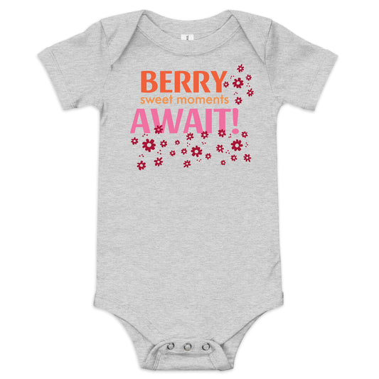 Berry Sweet Moments Onesie - Blue Marc