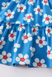 Blue Meadow Floral Dress - Blue Marc