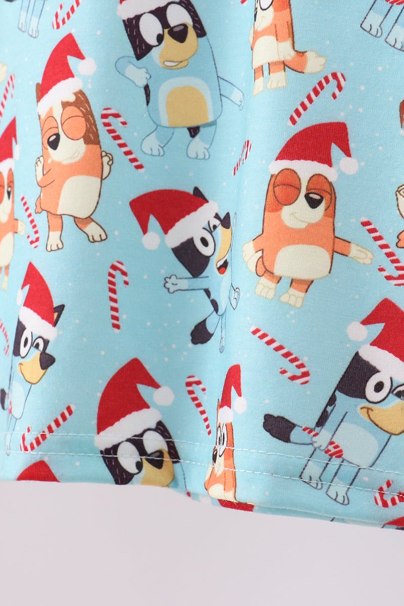 Bluey Boys Christmas Pajama Set – Festive 2 - Piece Loungewear - Blue Marc